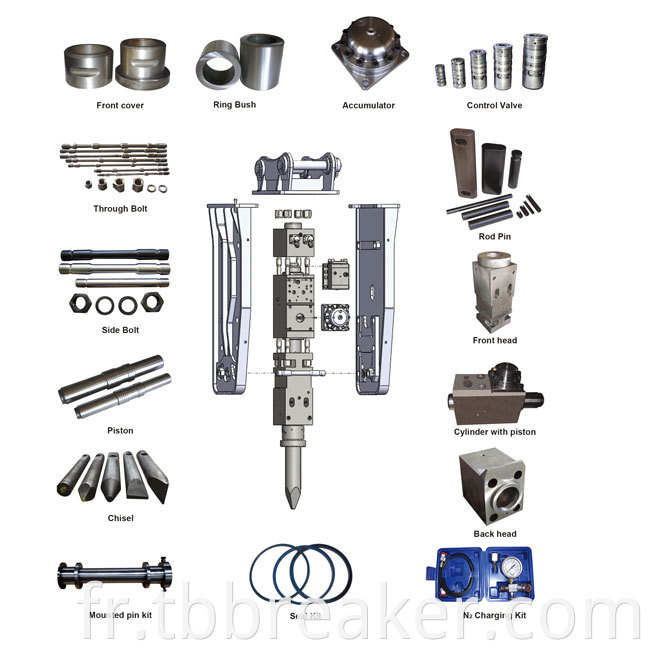 Excavator Hydraulic Breaker Spare Parts